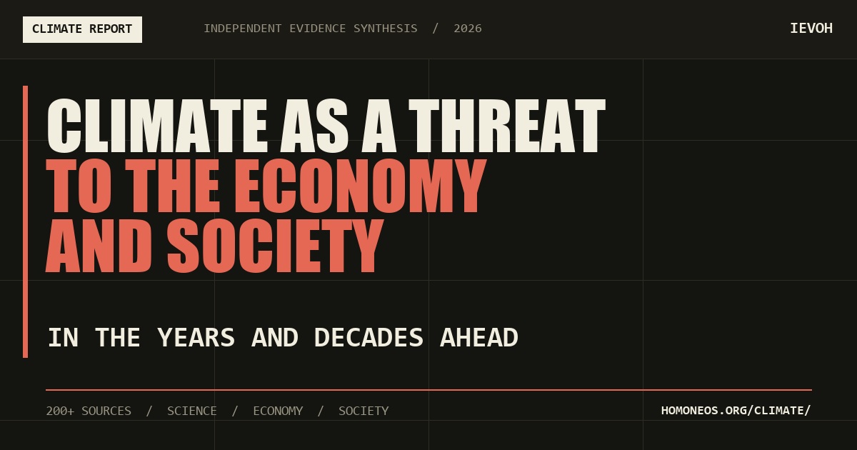 Climate as a Threat to the Economy and Society in the Years and Decades Ahead